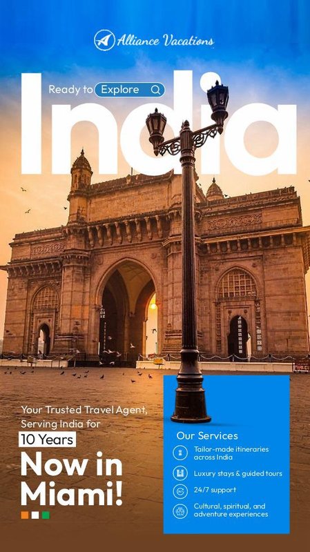 India travel campaign design