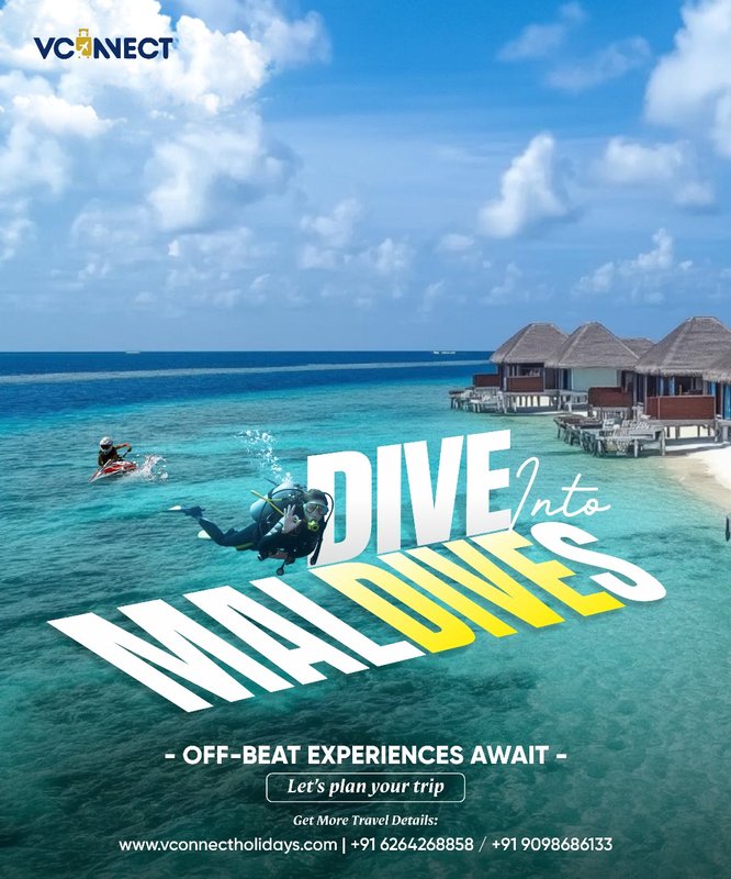 Maldives travel package design